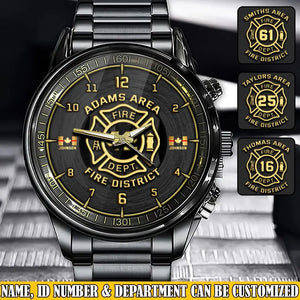 Personalized Canadian Firefighter Custom Name & Department Watch Printed VQ24633