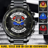 Personalized Sons of Fire Pride Duty Honor Firefighter Gift Watch Printed AHVA24648