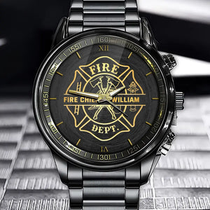 Personalized Fire Dept Firefighter Custom Name Watch Printed QTHN24647