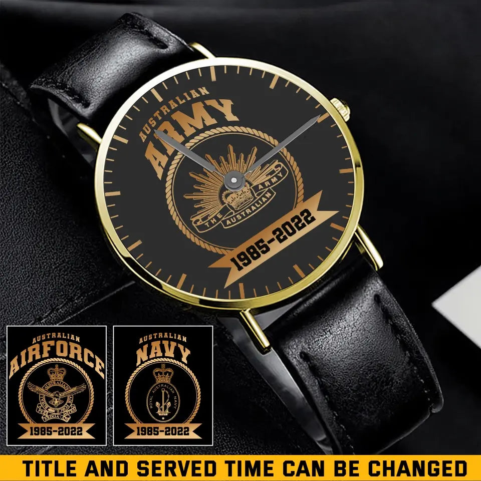 Personalized Australian Army Logo Custom Time Watch Printed AHKH24655