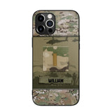 Personalized US Veterans/Soldier Camo Phone Case Printed 22SEP-DT12