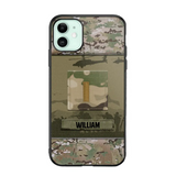 Personalized US Veterans/Soldier Camo Phone Case Printed 22SEP-DT12