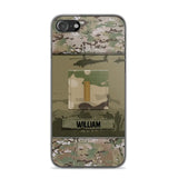 Personalized US Veterans/Soldier Camo Phone Case Printed 22SEP-DT12