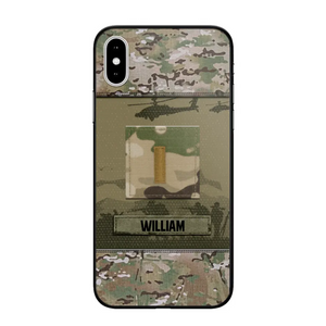 Personalized US Veterans/Soldier Camo Phone Case Printed 22SEP-DT12