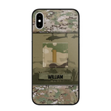 Personalized US Veterans/Soldier Camo Phone Case Printed 22SEP-DT12