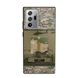 Personalized US Veterans/Soldier Camo Phone Case Printed 22SEP-DT12