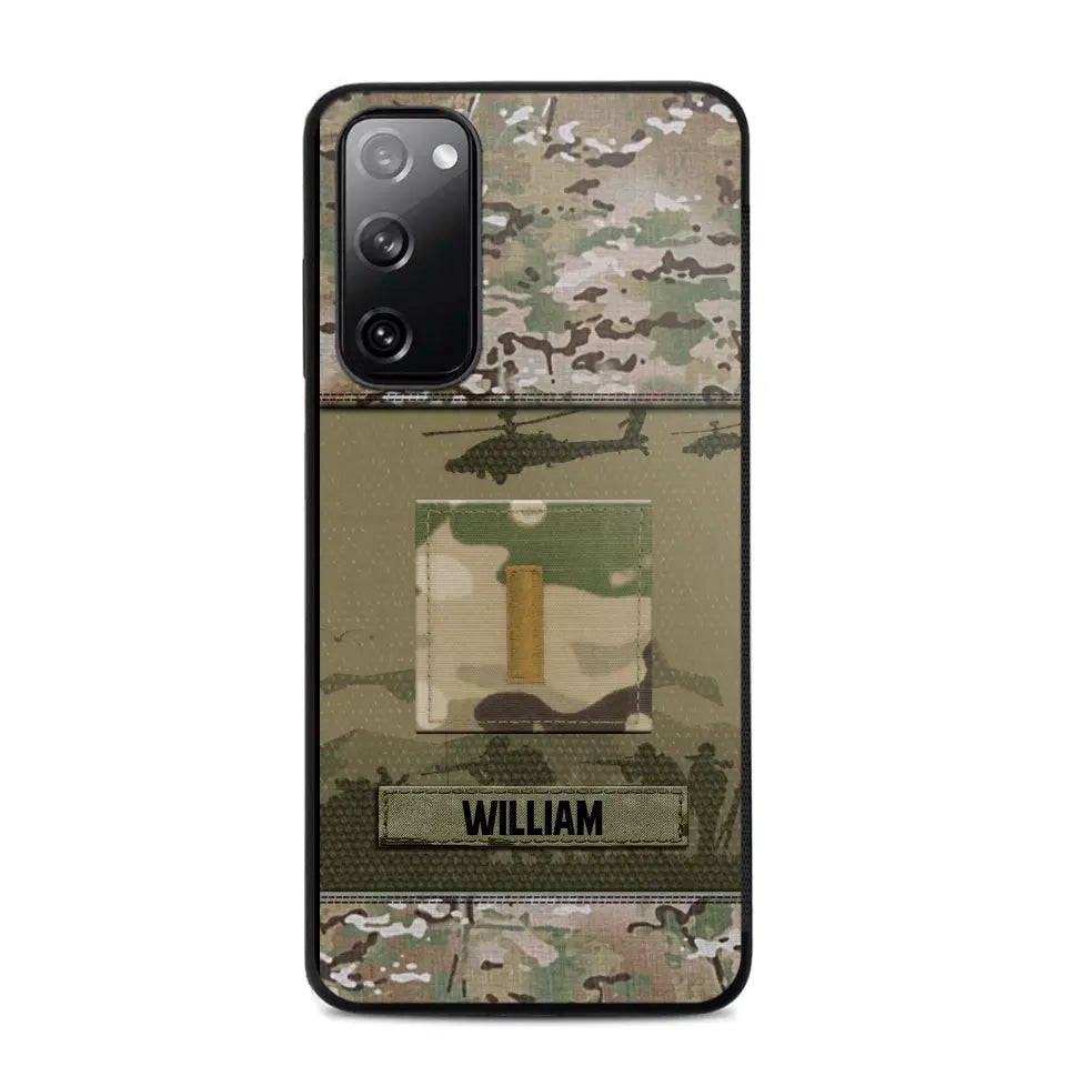 Personalized US Veterans/Soldier Camo Phone Case Printed 22SEP-DT12