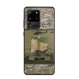 Personalized US Veterans/Soldier Camo Phone Case Printed 22SEP-DT12