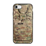 Personalized US Veterans/Soldier Camo Phone Case Printed 22OCT-DT07