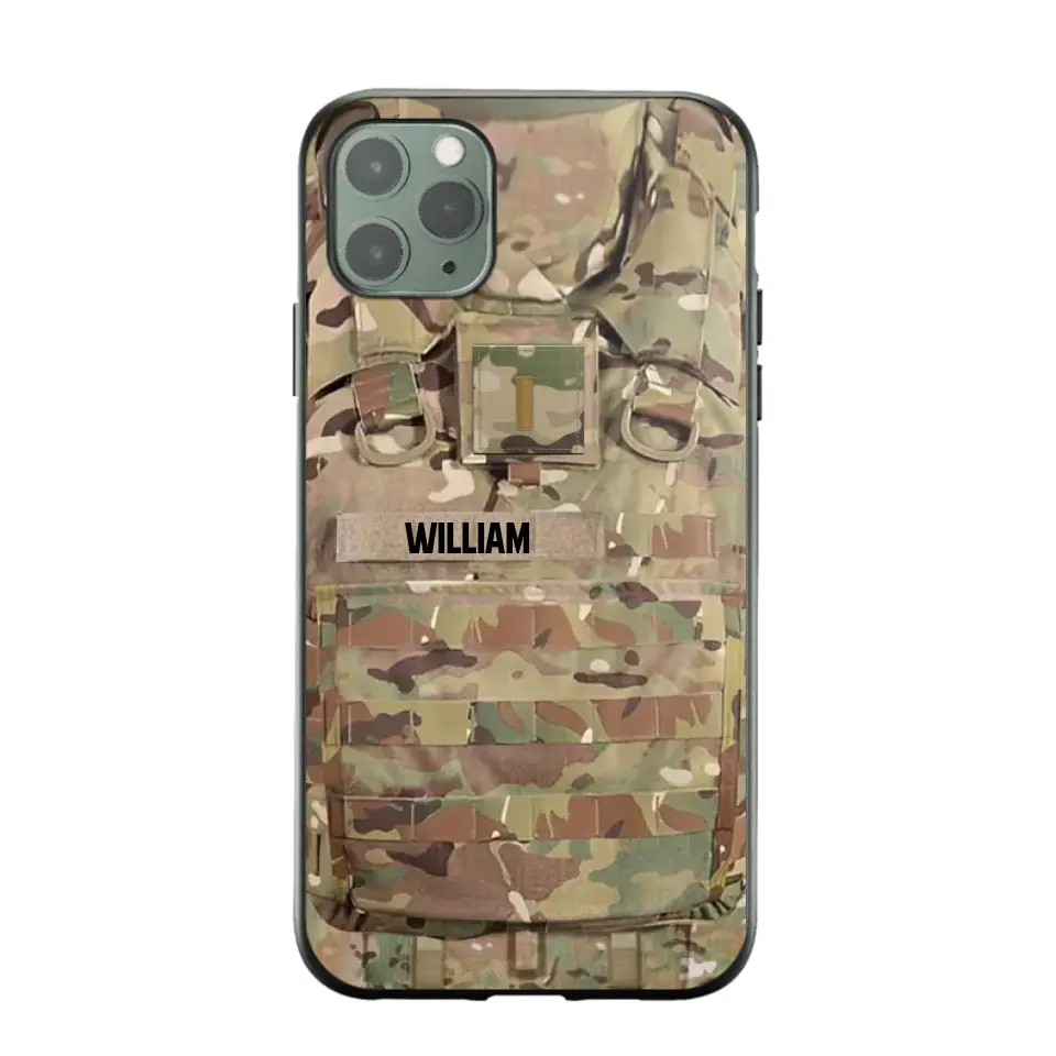 Personalized US Veterans/Soldier Camo Phone Case Printed 22OCT-DT07