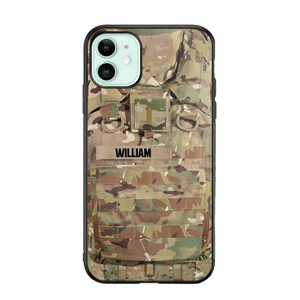 Personalized US Veterans/Soldier Camo Phone Case Printed 22OCT-DT07