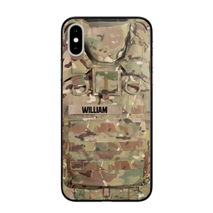 Personalized US Veterans/Soldier Camo Phone Case Printed 22OCT-DT07