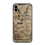 Personalized US Veterans/Soldier Camo Phone Case Printed 22OCT-DT07