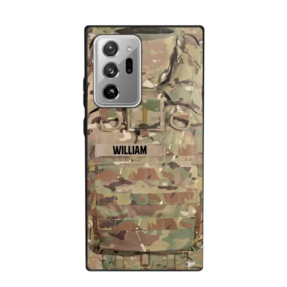 Personalized US Veterans/Soldier Camo Phone Case Printed 22OCT-DT07