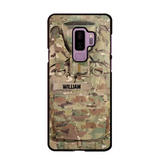 Personalized US Veterans/Soldier Camo Phone Case Printed 22OCT-DT07