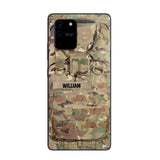 Personalized US Veterans/Soldier Camo Phone Case Printed 22OCT-DT07