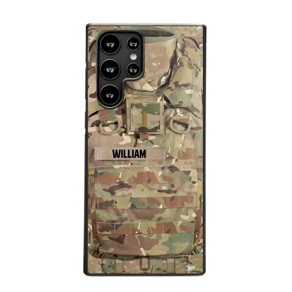 Personalized US Veterans/Soldier Camo Phone Case Printed 22OCT-DT07