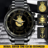 Personalized Retired Royal Netherlands Army Logo Custom Name & Time Watch Printed AHVQ24666