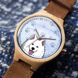 Personalized Dog Names Dog Lovers Gift Woman Wood Watch Printed HN24665