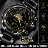 Personalized Retired Australian Army Logo Rank Camo Custom Name Watch Printed AHVA24667