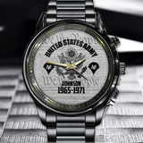 Personalized US Army Logo & Custom Name Served Time Watch Printed AHLVA24582