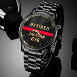 Personalized Retired Firefighter Custom Name & ID Watch Printed QTKH24680