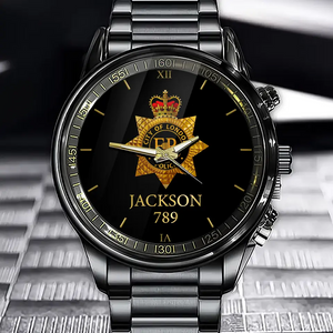 Personalized United Kingdom Police Custom Name & ID Watch Printed QTKH24685