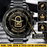 Personalized Germany Army Retired Custom Served Time & Name Watch Printed AHVA24696