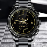 Personalized British Army Retired Custom Name & Rank Watch Printed AHVA24707