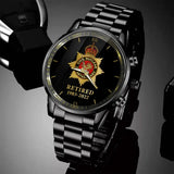 Personalized Retired British Police Custom Time Watch Printed QTKH24710