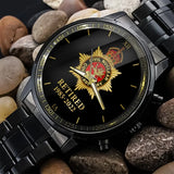 Personalized Retired British Police Custom Time Watch Printed QTKH24710