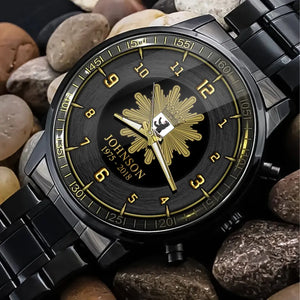 Personalized German Police Logo Custom Name & Time Watch Printed VQ24717