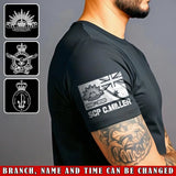Personalized Australian Army Logo Custom Name & Time T-shirt Printed QTVA24739