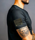 Personalized US Flag Custom Name T-shirt Printed QTVQ24743