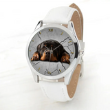 Personalized Upload Your Dog Photo Dog Lovers Gift Women Watch Leather Band or Mechanical Watch Printed QTHN24768