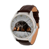 Personalized Upload Your Dog Photo Dog Lovers Gift Women Watch Leather Band or Mechanical Watch Printed QTHN24768