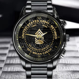 Personalized US Army Retired Custom Rank & Time Watch Printed AHVQ24734