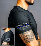 Personalized US Police with City Skyline Custom Name & Department T-shirt Printed QTVA24786