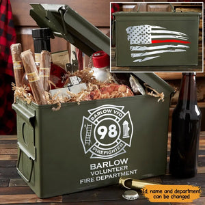 Personalized Firefighter Ammo Box Printed AHVH24811