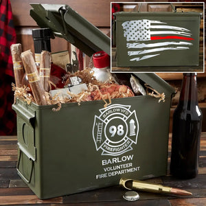 Personalized Firefighter Ammo Box Printed AHVH24811