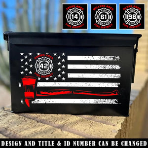 Personalized Firefighter Ammo Box Printed 24804VQ