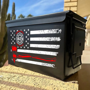 Personalized Firefighter Ammo Box Printed 24804VQ