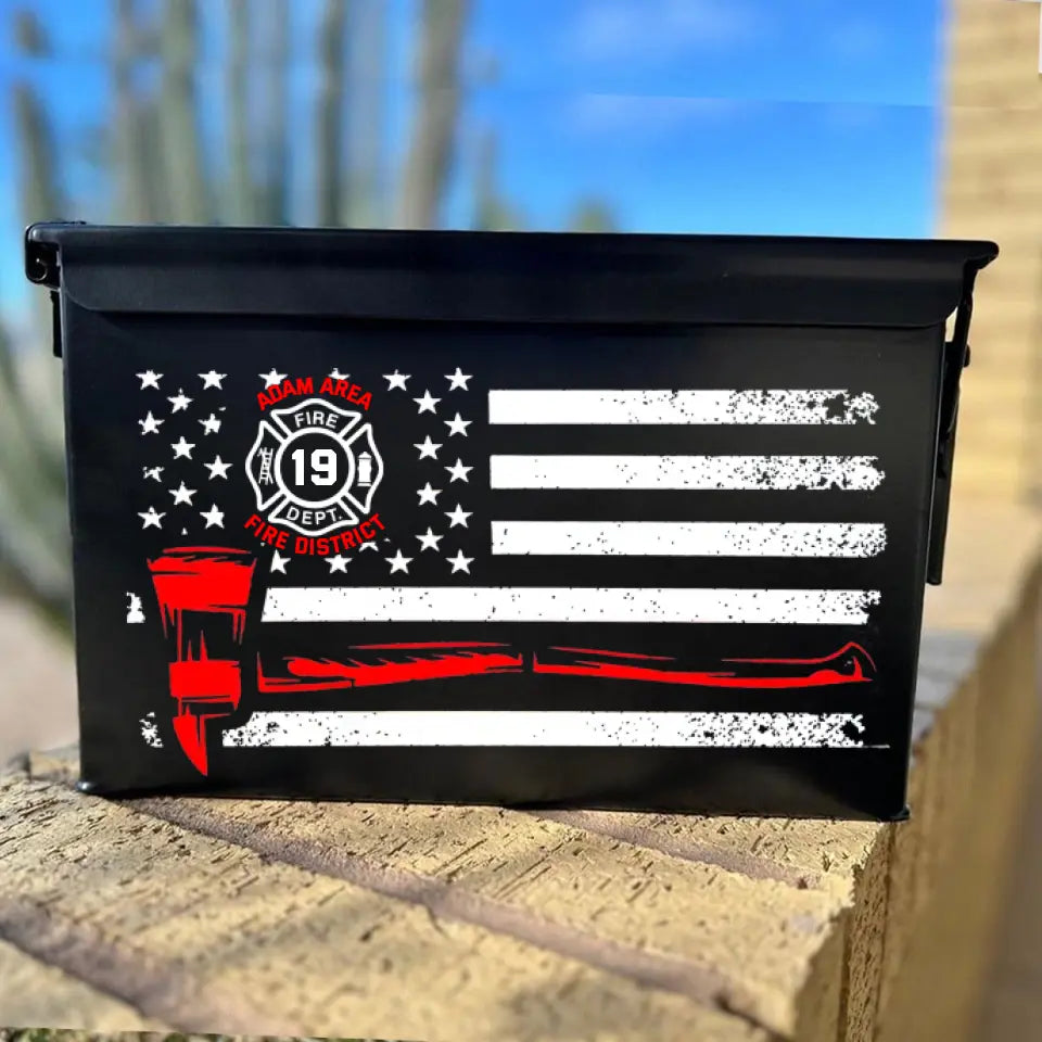 Personalized Firefighter Ammo Box Printed 24804VQ