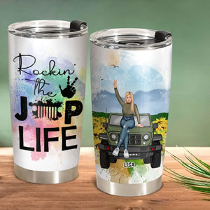 Personalized Rockin The Jeep Girl Life Tumbler Printed 24807HN