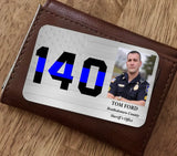 Personalized Upload Your Photo US Police Custom ID Aluminum Wallet Card Printed QTKH24809