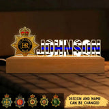 Personalized UK Branch Police Logo & Name LED Lamp Night Light Printed VQ24828