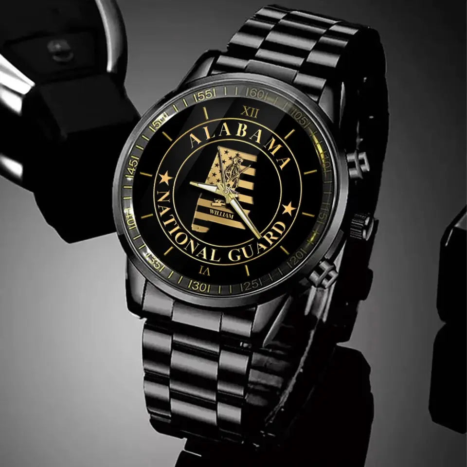 Personalized US State National Guard Custom Name Watch Printed QTHN24842