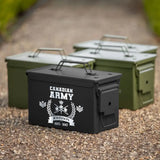 Personalized Canadian Army Logo Custom Rank & Name Ammo Box Printed AHVA24880