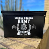 Personalized US Army Logo Custom Rank & Name Ammo Box Printed AHVA24880