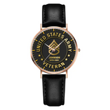 Personalized US Army Logo Custom Name & Served Time Women Watch Printed QTKH24591